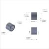 Aluminum Spacer 5/16'' OD x .257'' ID x 1/4'' Long, Black Anodized Finish