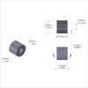 Aluminum Spacer 5/16'' OD x .141'' ID x .258'' Long