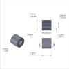 Aluminum Spacer 5/16'' OD x .141'' ID x 9/32'' Long
