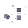 Aluminum Spacer 5/16'' OD x .141'' ID x 5/16'' Long