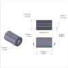 Aluminum Spacer 5/16'' OD x .141'' ID x 1/2'' Long
