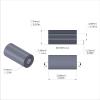 Aluminum Spacer 5/16'' OD x .141'' ID x 5/8'' Long, Plain Aluminum Finish