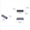 Aluminum Spacer 5/16'' OD x .141'' ID x 15/16'' Long, Plain Aluminum Finish