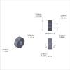 Aluminum Spacer 5/16'' OD x .141'' ID x 1/8'' Long