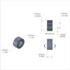 Aluminum Spacer 5/16'' OD x .172'' ID x 5/32'' Long, Plain Aluminum Finish