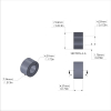 Aluminum Spacer 5/16'' OD x .172'' ID x 11/64'' Long, Plain Aluminum Finish