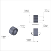 Aluminum Spacer 5/16'' OD x .172'' ID x 3/16'' Long, Plain Aluminum Finish