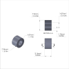 Aluminum Spacer 5/16'' OD x .172'' ID x 13/64'' Long, Plain Aluminum Finish
