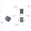 Aluminum Spacer 5/16'' OD x .172'' ID x 7/32'' Long, Plain Aluminum Finish