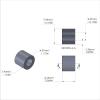 Aluminum Spacer 5/16'' OD x .172'' ID x 17/64'' Long, Plain Aluminum Finish