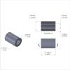 Aluminum Spacer 5/16'' OD x .172'' ID x 15/32'' Long, Plain Aluminum Finish