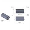 Aluminum Spacer 5/16'' OD x .172'' ID x 5/8'' Long, Plain Aluminum Finish