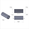 Aluminum Spacer 5/16'' OD x .172'' ID x 3/4'' Long