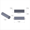 Aluminum Spacer 5/16'' OD x .172'' ID x 1-3/32'' Long