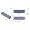 Aluminum Spacer 5/16'' OD x .172'' ID x 1-3/16'' Long