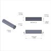 Aluminum Spacer 5/16'' OD x .172'' ID x 1-7/16'' Long, Plain Aluminum Finish