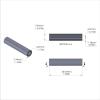 Aluminum Spacer 5/16'' OD x .172'' ID x 1-1/2'' Long