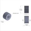 Aluminum Standoff 5/16'' OD x 8-32 Thread x 3/16'' Long
