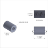 Aluminum Standoff 5/16'' OD x 8-32 Thread x 7/16'' Long, Plain Aluminum Finish