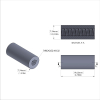 Aluminum Standoff 5/16'' OD x 8-32 Thread x 3/4'' Long, Plain Aluminum Finish