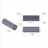 Aluminum Spacer 3/8'' OD x .250'' ID x 1.140'' Long, Plain Aluminum Finish