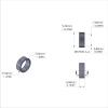 Aluminum Spacer 3/8'' OD x .309'' ID x .134'' Long, Plain Aluminum Finish