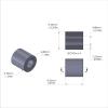 Aluminum Spacer 3/8'' OD x .192'' ID x 3/8'' Long, Black Anodized Finish