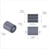 Aluminum Spacer 3/8'' OD x .192'' ID x 15/32'' Long, Plain Aluminum Finish