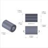 Aluminum Spacer 3/8'' OD x .192'' ID x 9/16'' Long, Plain Aluminum Finish