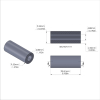 Aluminum Spacer 3/8'' OD x .192'' ID x 15/16'' Long