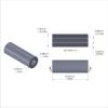 Aluminum Spacer 3/8'' OD x .192'' ID x 1-1/16'' Long, Plain Aluminum Finish