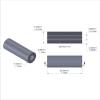 Aluminum Spacer 3/8'' OD x .192'' ID x 1-1/8'' Long, Plain Aluminum Finish