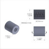 Aluminum Standoff 3/8'' OD x 10-32 Thread x 7/16'' Long