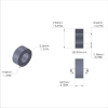 Aluminum Spacer 3/8'' OD x .219'' ID x 5/32'' Long