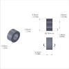 Aluminum Spacer 3/8'' OD x .219'' ID x 3/16'' Long - Black Anodized