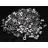Aluminum Spacer 3/8'' OD x .219'' ID x 13/32'' Long, Plain Aluminum Finish