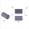 Aluminum Spacer 3/8'' OD x .219'' ID x 5/8'' Long, Plain Aluminum Finish