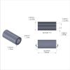Aluminum Spacer 3/8'' OD x .219'' ID x 13/16'' Long, Plain Aluminum Finish