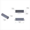 Aluminum Spacer 3/8'' OD x .219'' ID x 1-1/4'' Long