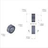 Aluminum Spacer 3/8'' OD x .257'' ID x 5/32'' Long, Plain Aluminum Finish