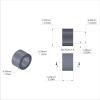 Aluminum Spacer 3/8'' OD x .257'' ID x 15/64'' Long, Plain Aluminum Finish