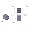 Aluminum Spacer 3/8'' OD x .257'' ID x 9/32'' Long, Plain Aluminum Finish