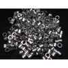 Aluminum Spacer 3/8'' OD x .257'' ID x 19/64'' Long, Plain Aluminum Finish