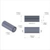Aluminum Spacer 3/8'' OD x .257'' ID x 15/16'' Long