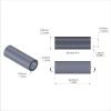 Aluminum Spacer 3/8'' OD x .257'' ID x 1-1/16'' Long