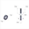 Aluminum Spacer 3/8'' OD x .257'' ID x 7/64'' Long, Plain Aluminum Finish