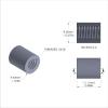 Aluminum Standoff 3/8'' OD x 1/4-20 Thread x 7/16'' Long, Plain Aluminum Finish