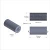 Aluminum Standoff 3/8'' OD x 1/4-20 Thread x 13/16'' Long, Plain Aluminum Finish