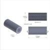 Aluminum Standoff 3/8'' OD x 1/4-20 Thread x 7/8'' Long, Plain Aluminum Finish