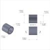 Aluminum Spacer 3/8'' OD x .319'' ID x 3/8'' Long, Plain Aluminum Finish